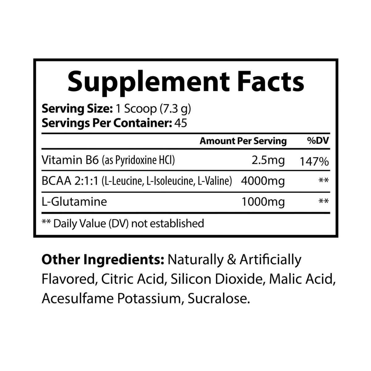 BCA-A-Okay - BCAA Supplement, Watermelon (325g, 11.46oz, 45 Servings), view 2