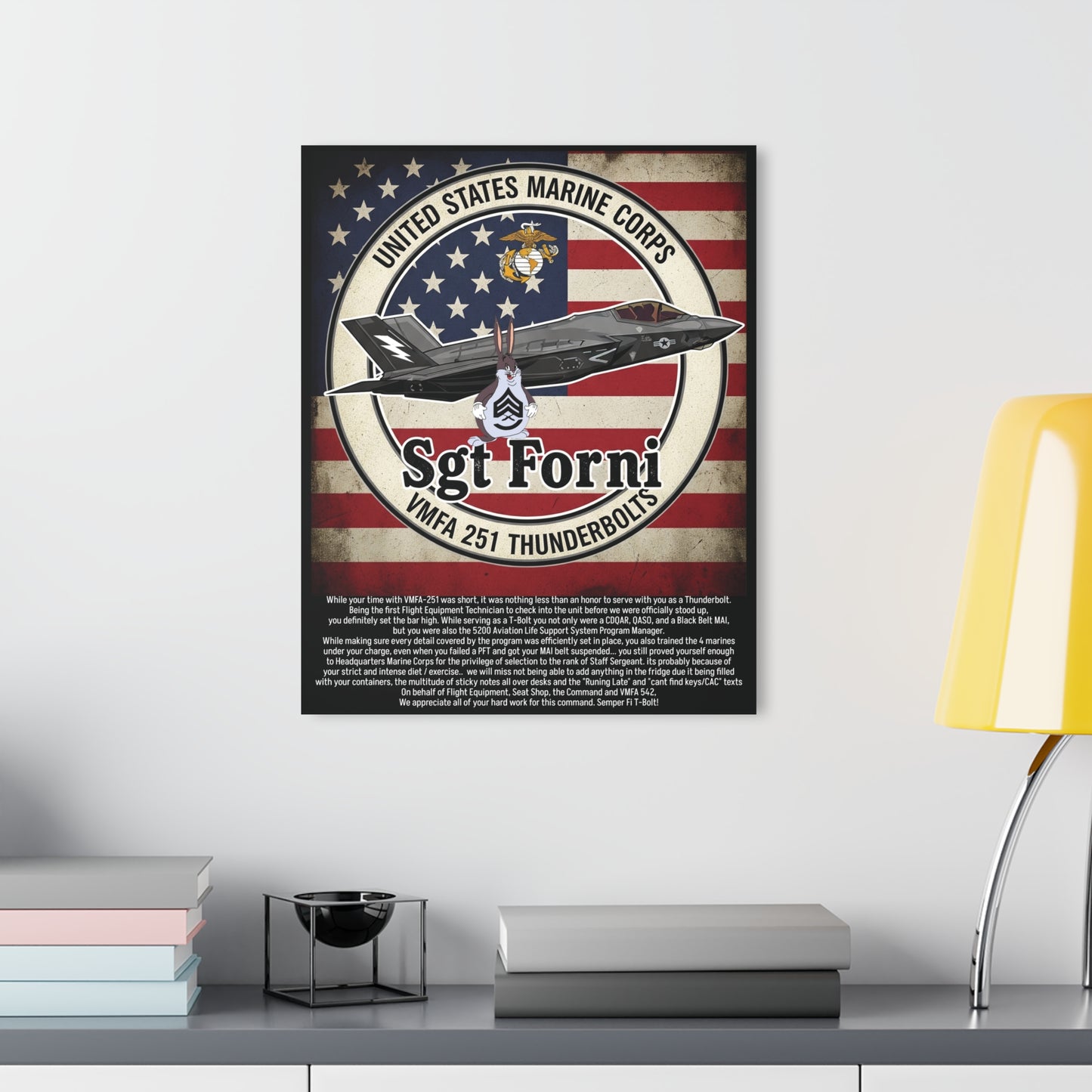 Military Going Away Plaque