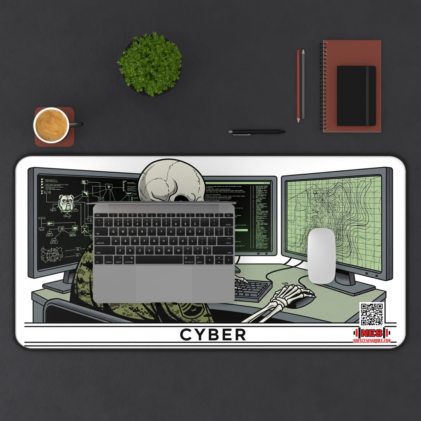 Chesty's Desk Mat - Cyber