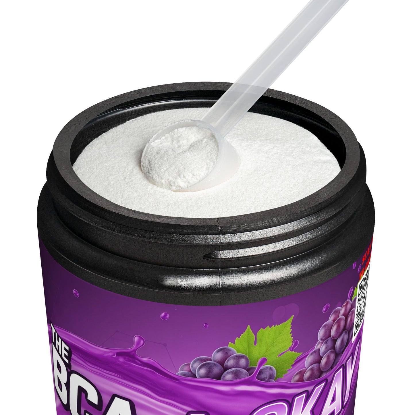 BCA-A-OkayBCAA Supplement, Grape (325g, 11.46oz, 50 servings)