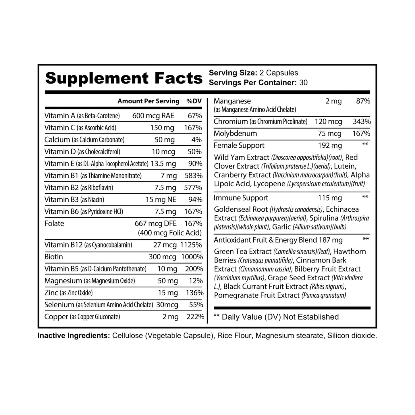 The Super She-Ro - Women Multivitamin Supplement (60 Capsules)