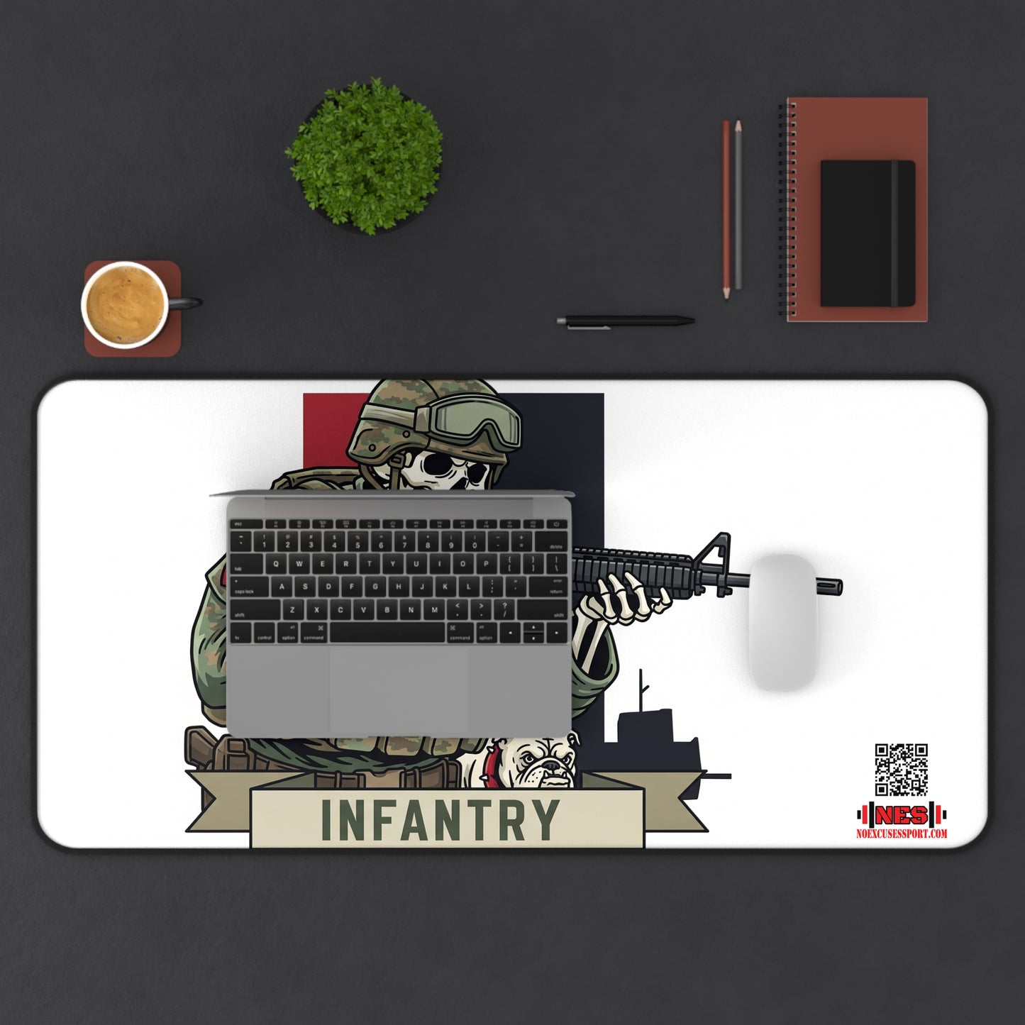 Chesty's Desk Mat - Infantry