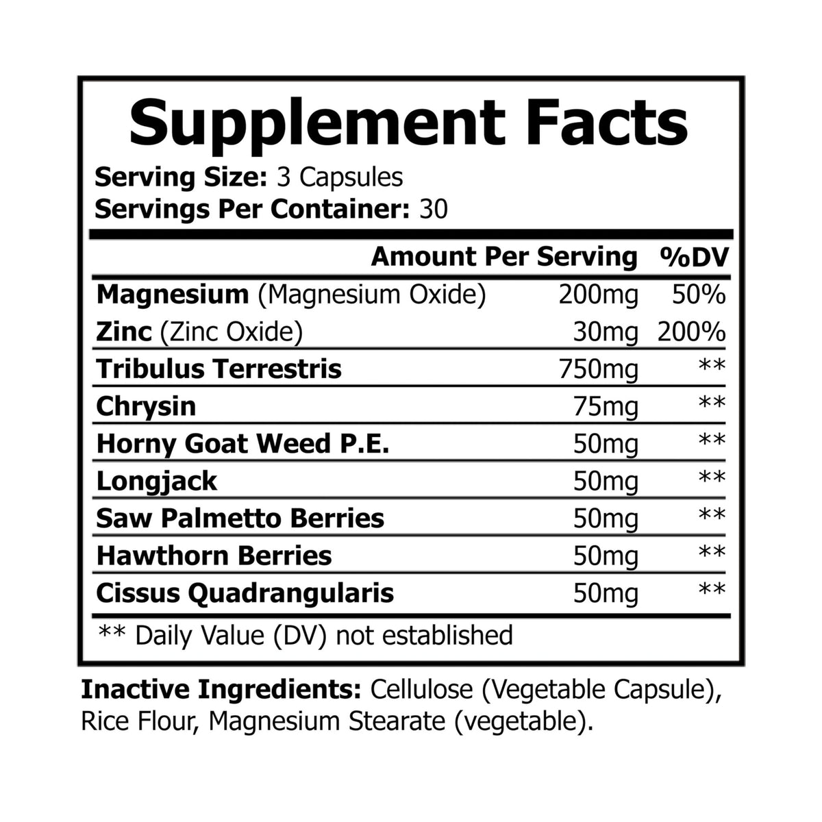 Zinc-Credible Gains - Magnesium Zinc Supplement (90 Capsules), view 2