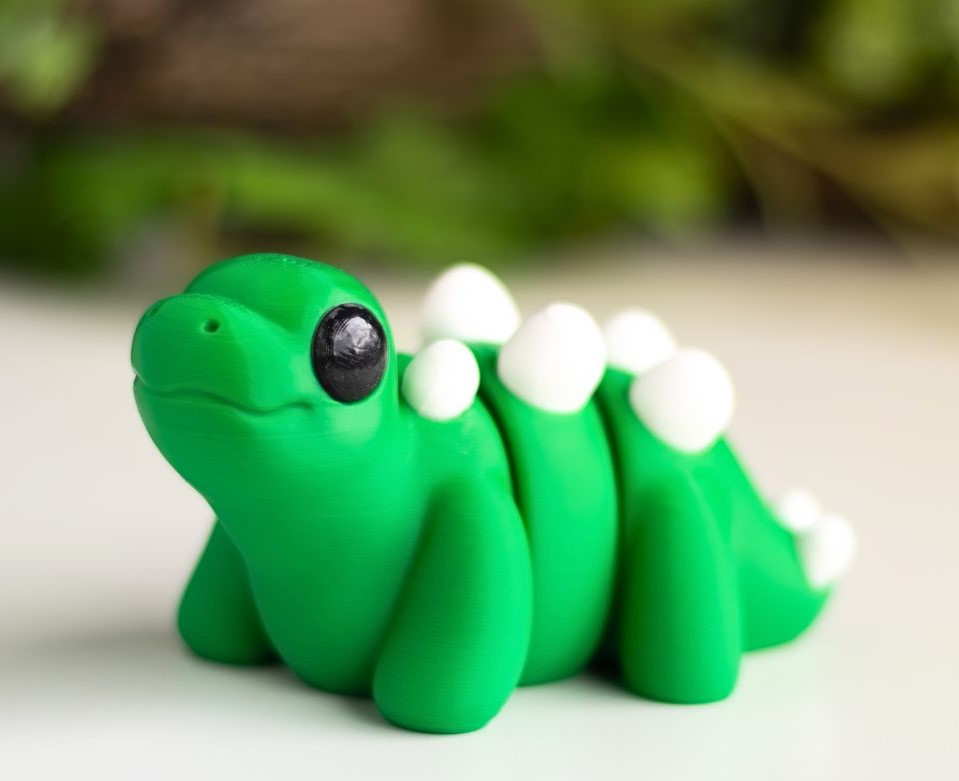 3D Printed Tiny Stegosaurus