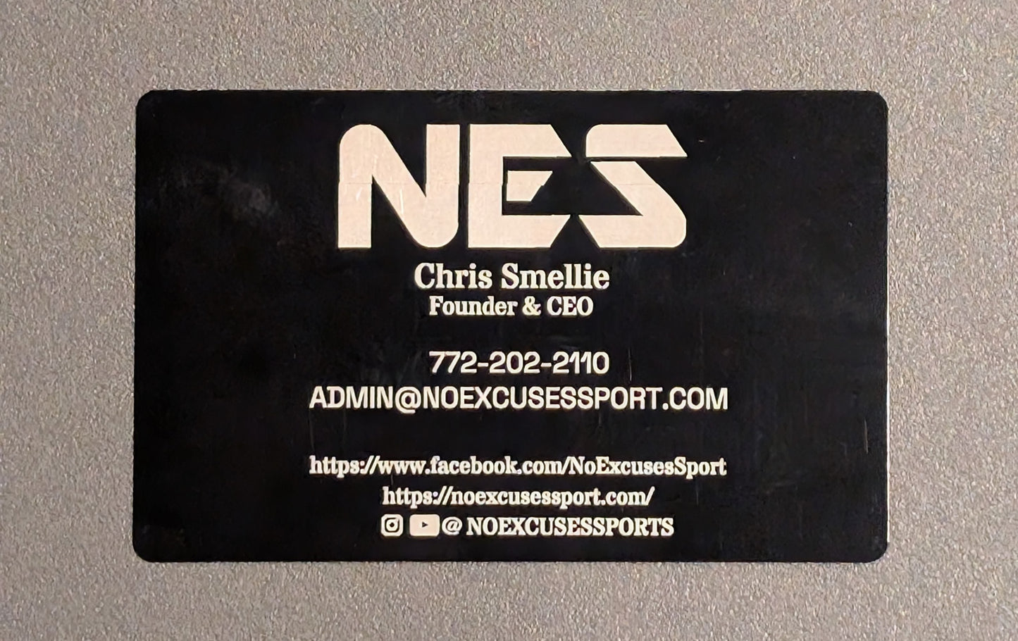 Custom Engraved Metal Business Card / Name Card