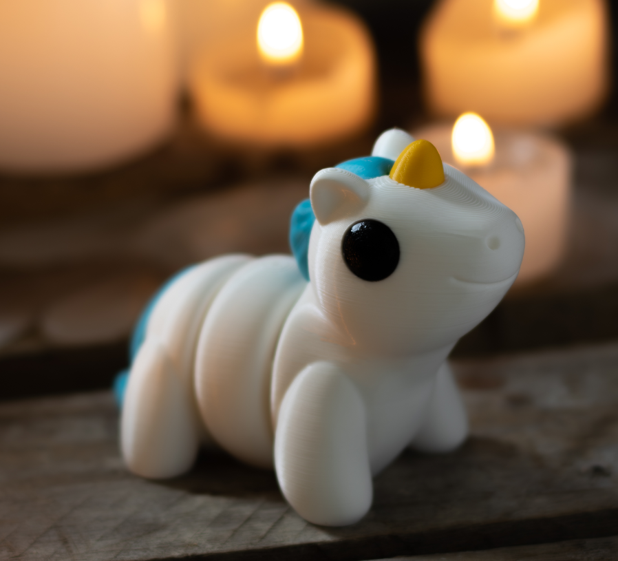 3D Printed Tiny Unicorn