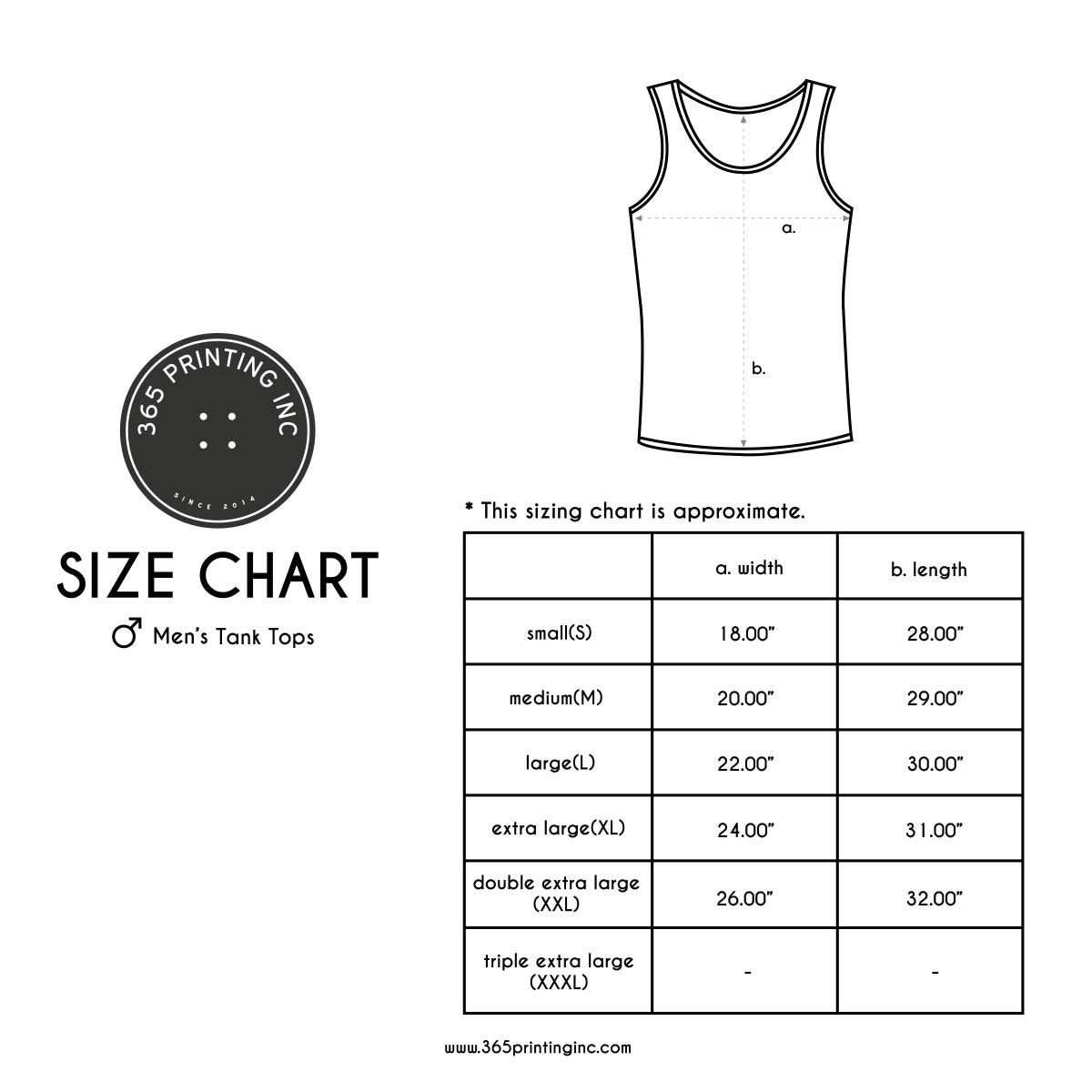 Extra Extra Extra Large Triple XL Size Strips for Apparel Printed with  XXXLARGE