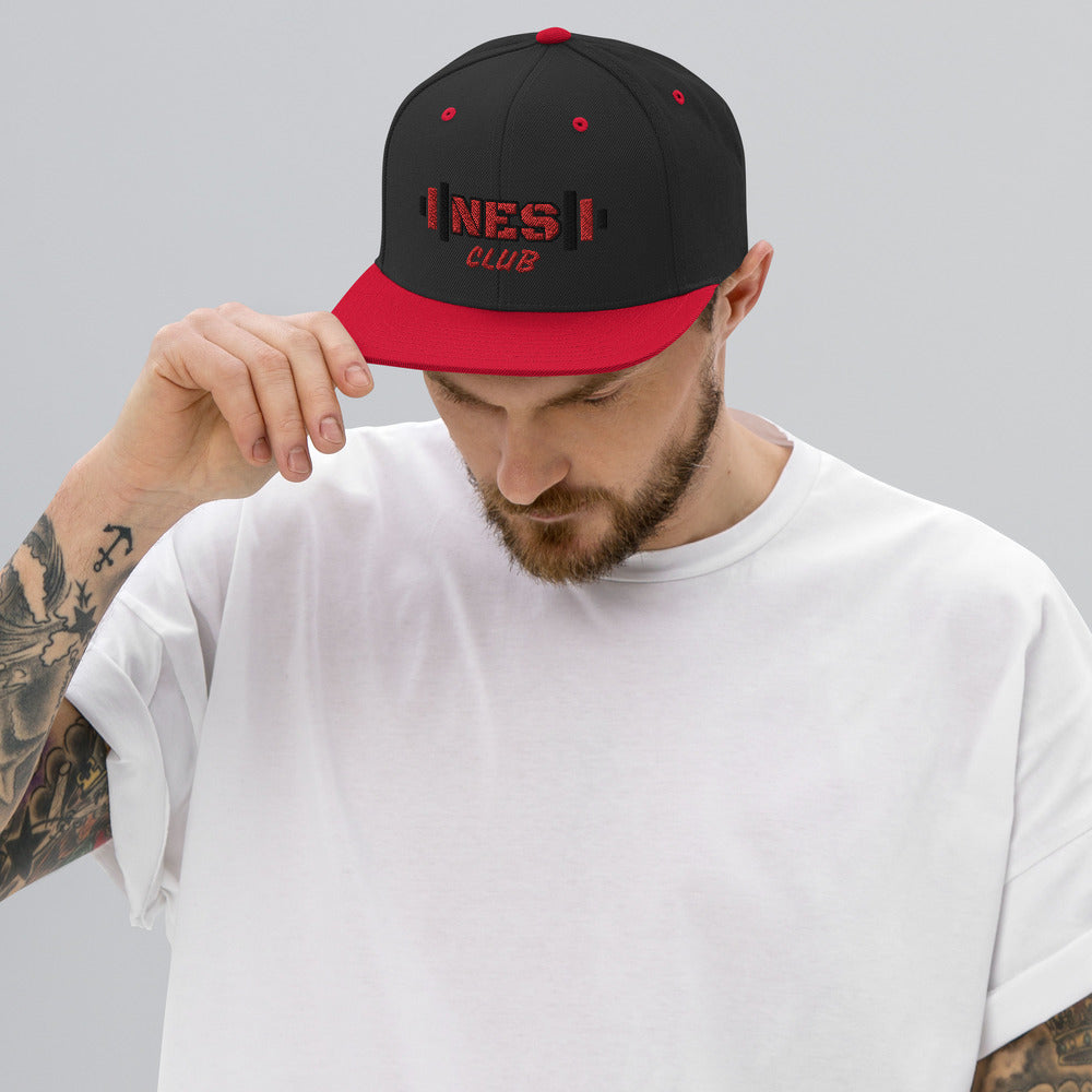 NES Club Snapback, Black/ Red