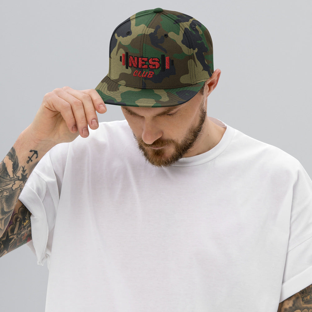 NES Club Snapback, Green Camo