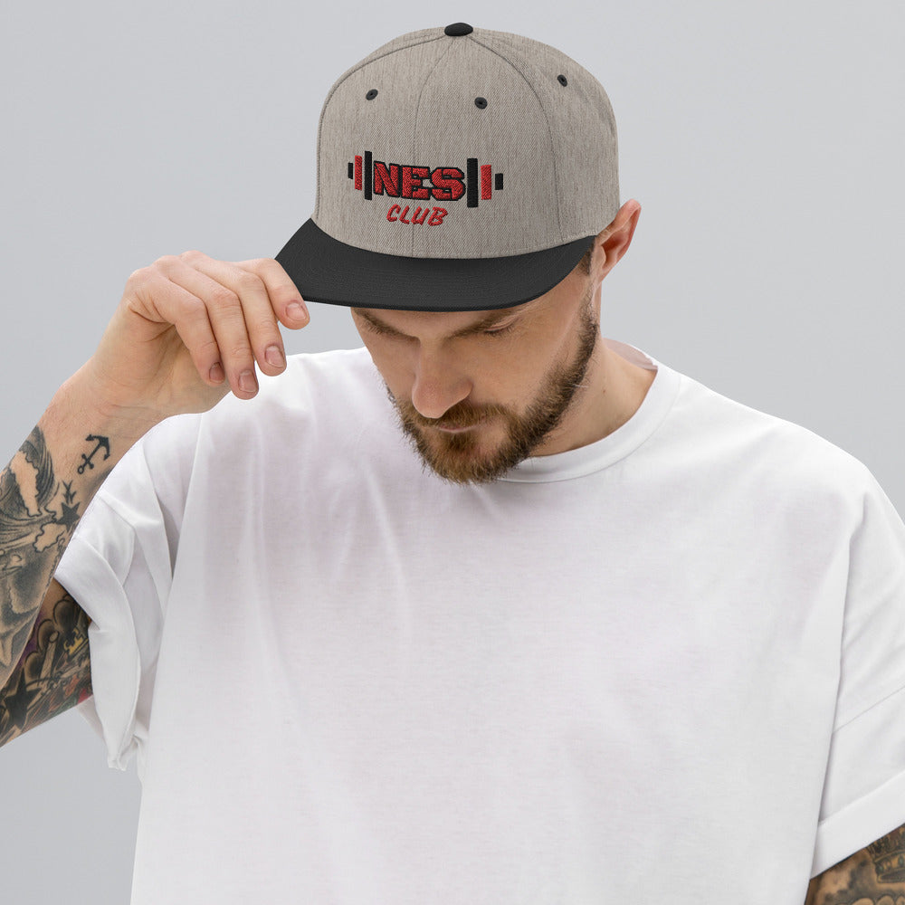 NES Club Snapback, Heather/Black