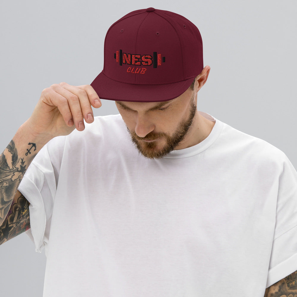 NES Club Snapback, Maroon