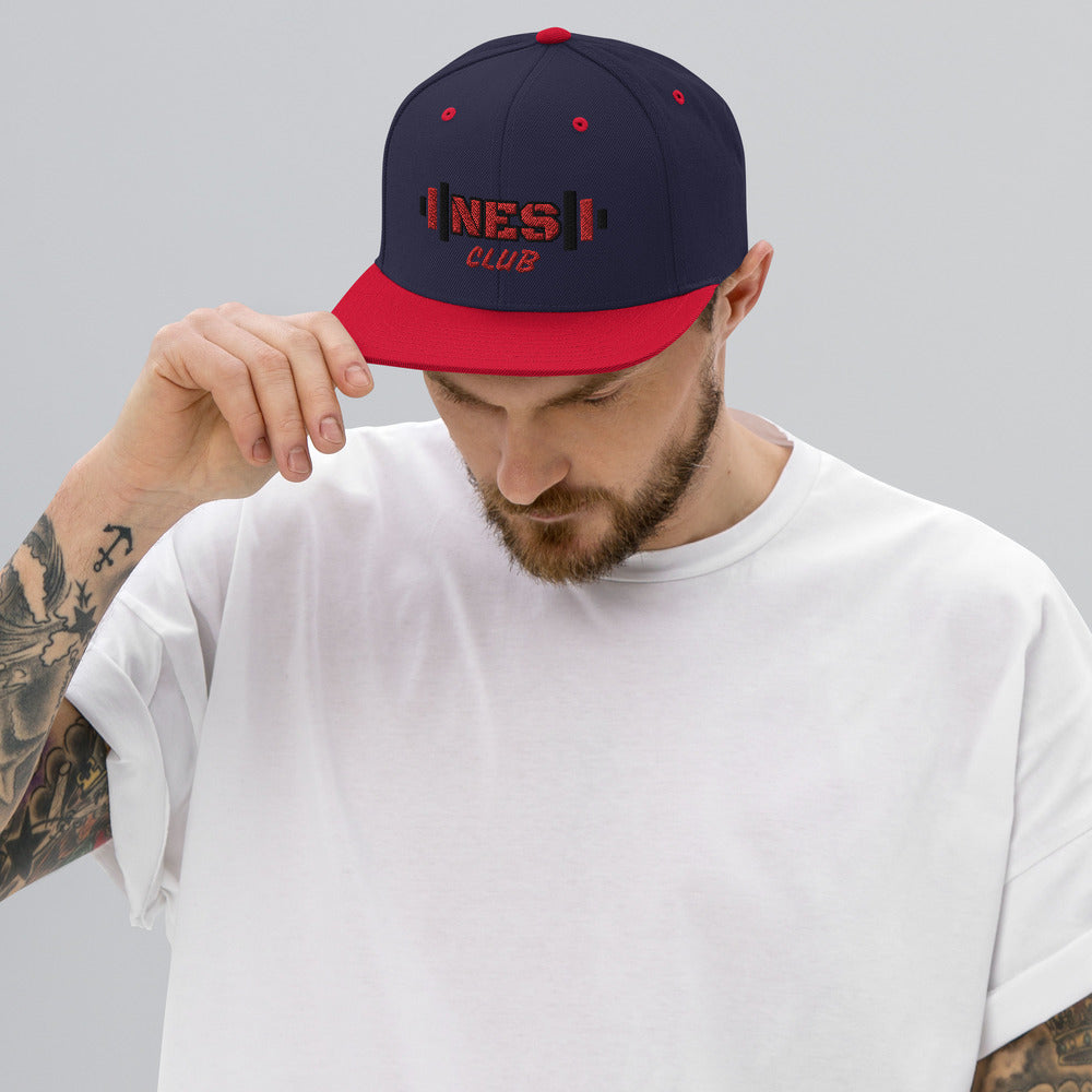 NES Club Snapback, Navy/ Red
