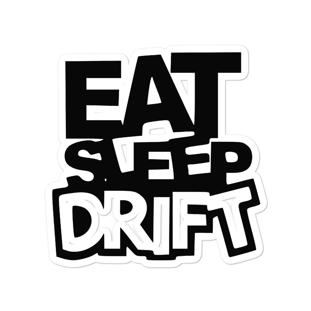 Eat Sleep Drift Bubble-Free Stickers, view 2
