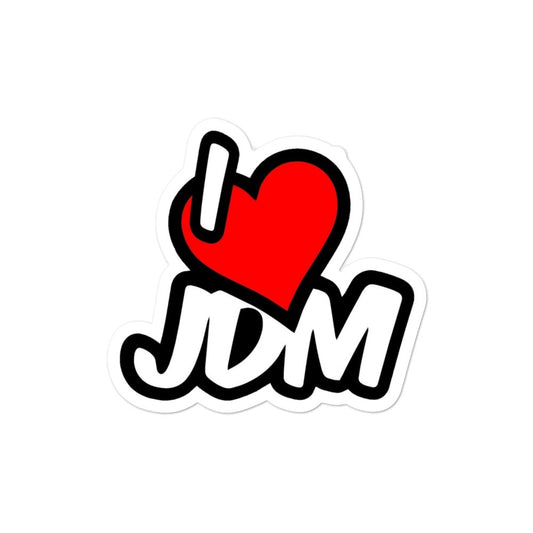 I Love JDM Bubble-free stickers