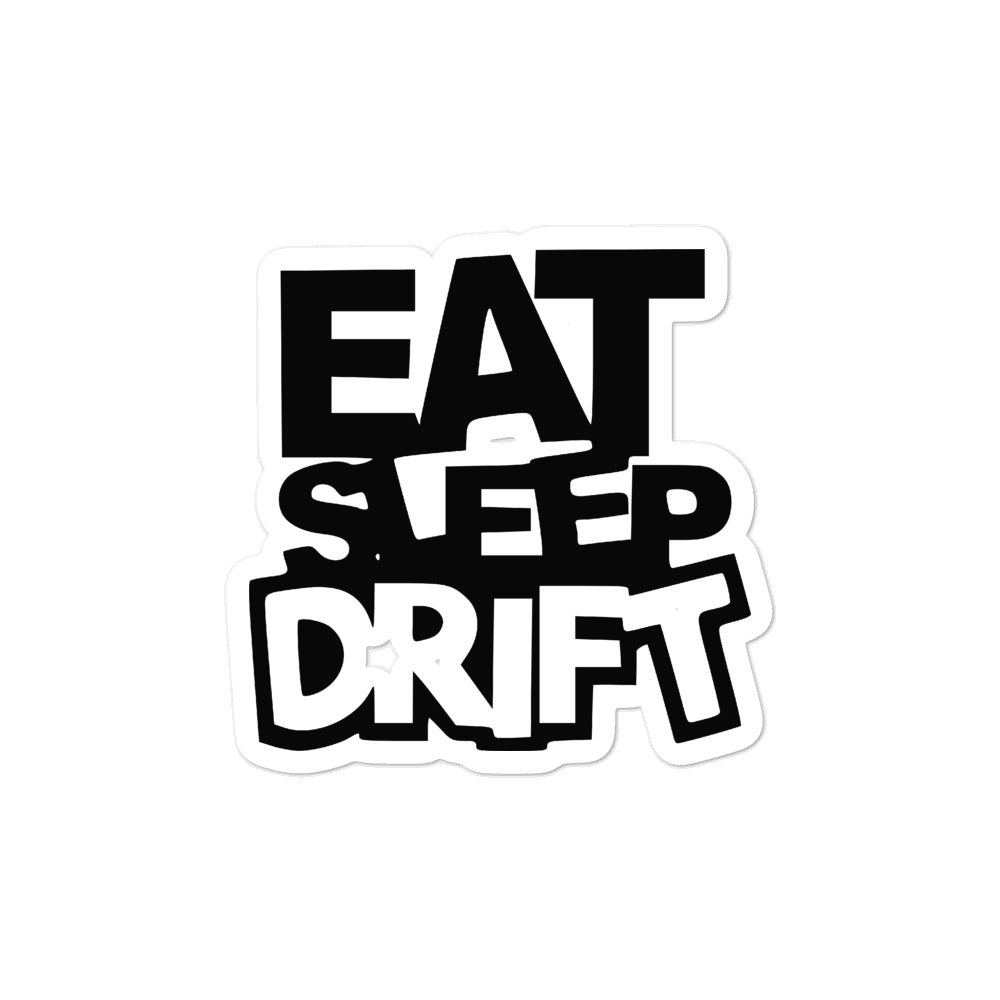 Eat Sleep Drift Bubble-Free Stickers