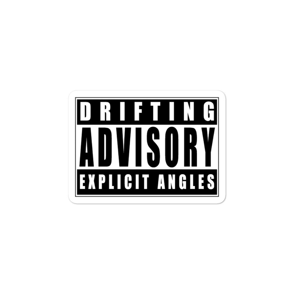 Angle Advisory Bubble-Free Stickers