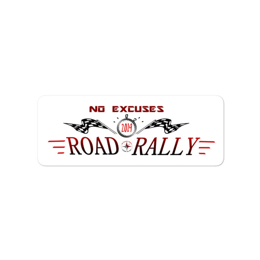 No Excuses Rally 2019 stickers