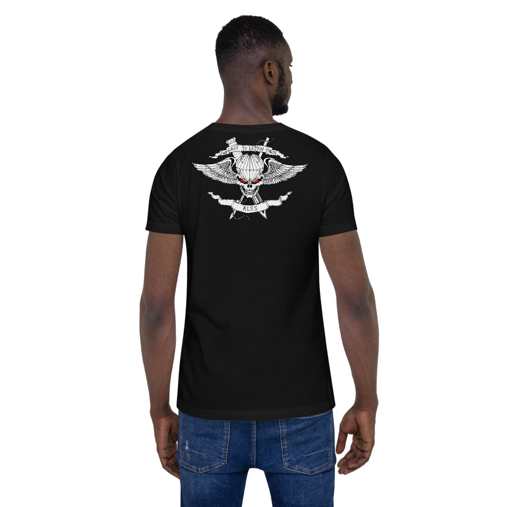 ALSS Unisex Tee Back, Black