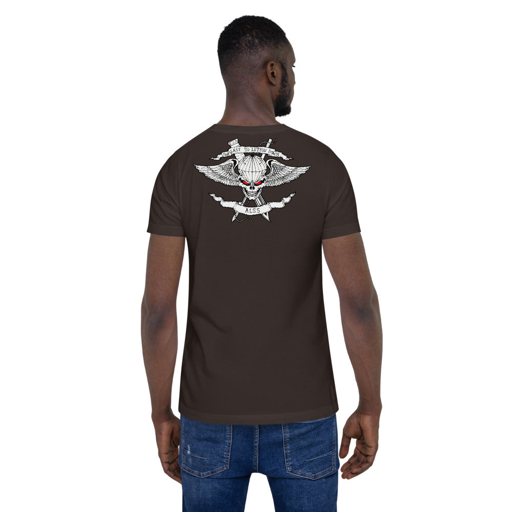 ALSS Unisex Tee Back, Brown
