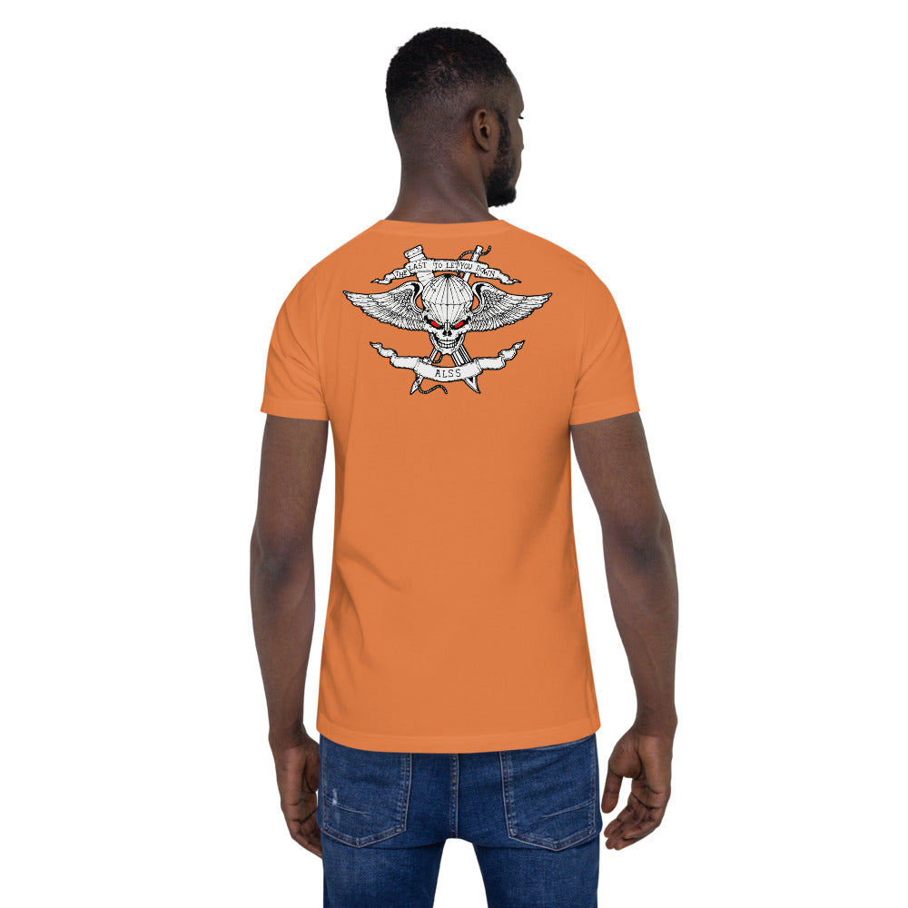 ALSS Unisex Tee Back, Burnt Orange