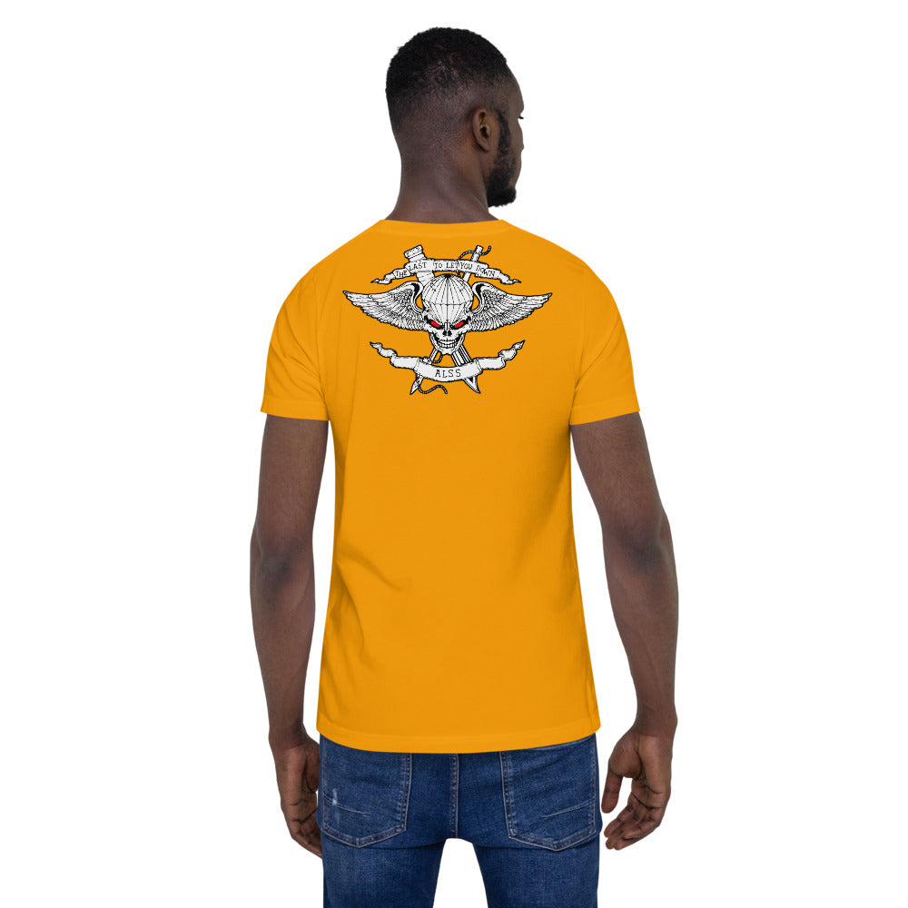 ALSS Unisex Tee Back, Gold