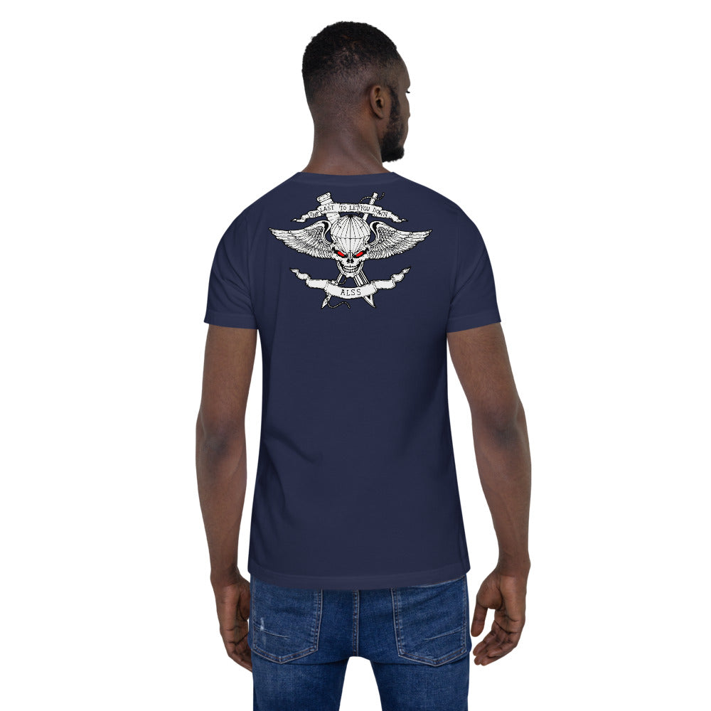 ALSS Unisex Tee Back, Navy