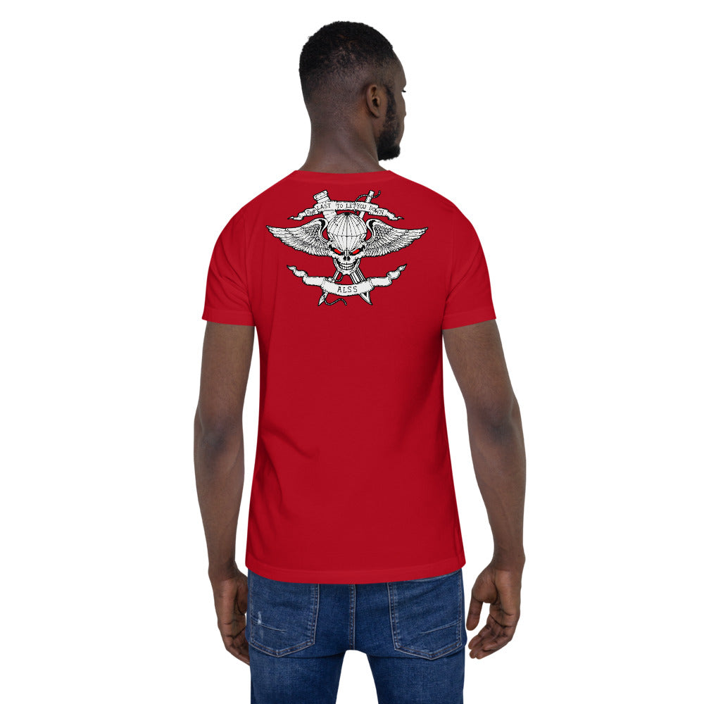 ALSS Unisex Tee Back, Red