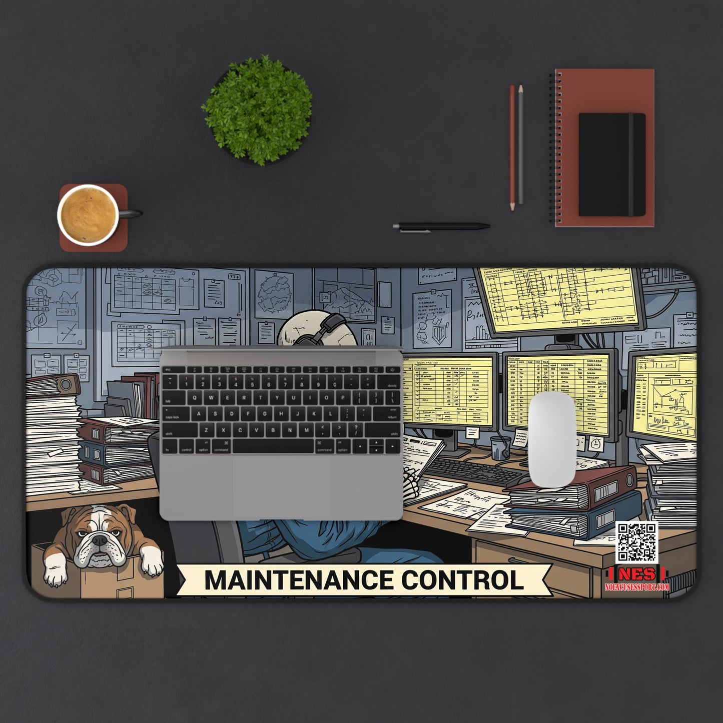 Chesty's Desk Mat - Maint Control