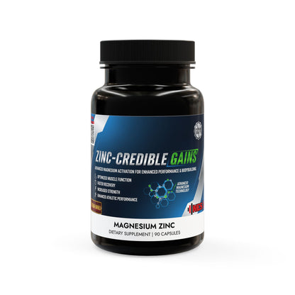Zinc-Credible Gains - Magnesium Zinc Supplement (90 Capsules)