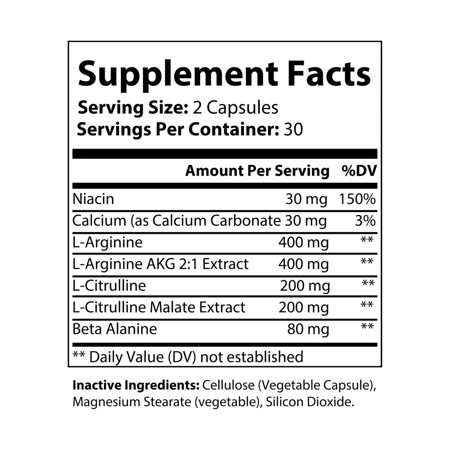 Valor Boost - L-Arginine Supplement (60 Capsules)