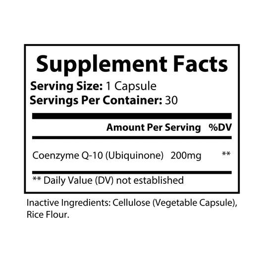 The Free Radical Fighter - CoQ10 (Ubiquinone) Supplement (30 Capsules)