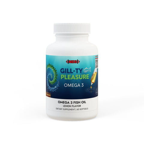 Gill-ty Pleasure - Omega 3 Fish Oil Supplement (60 Softgels)