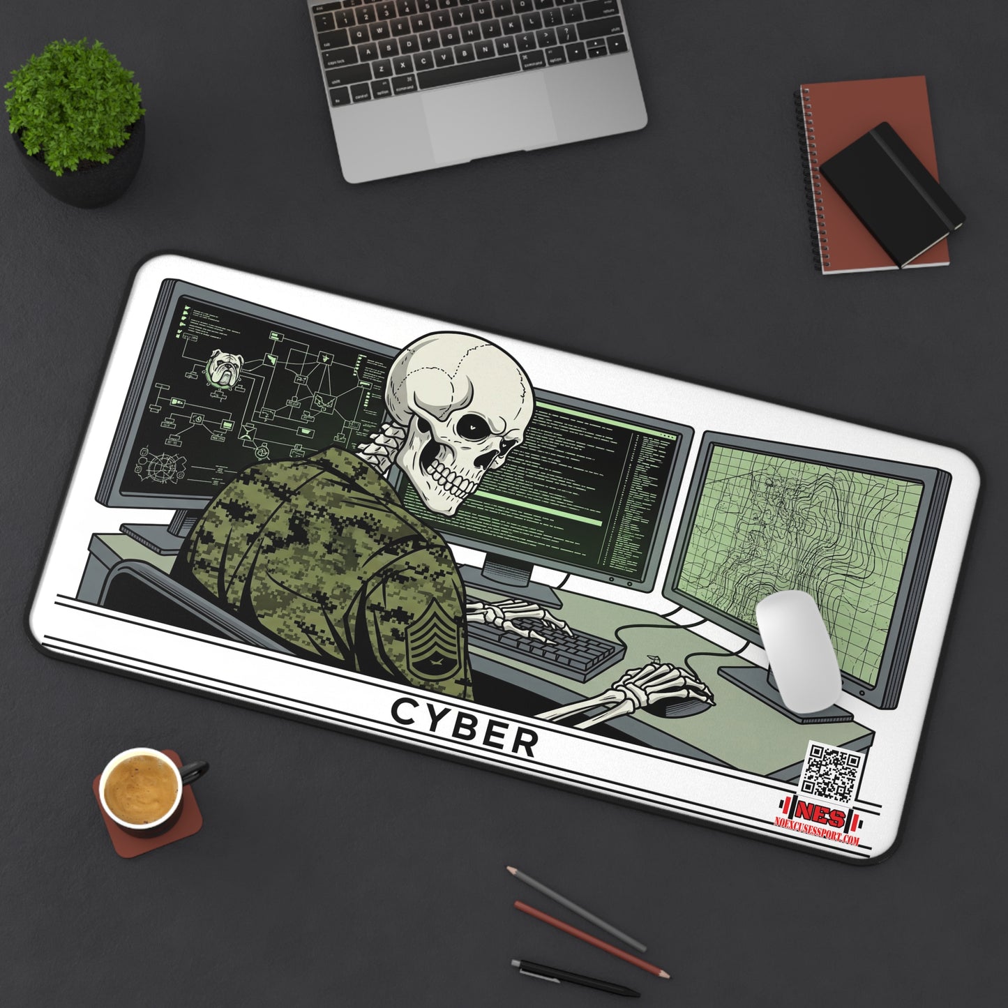Chesty's Desk Mat - Cyber