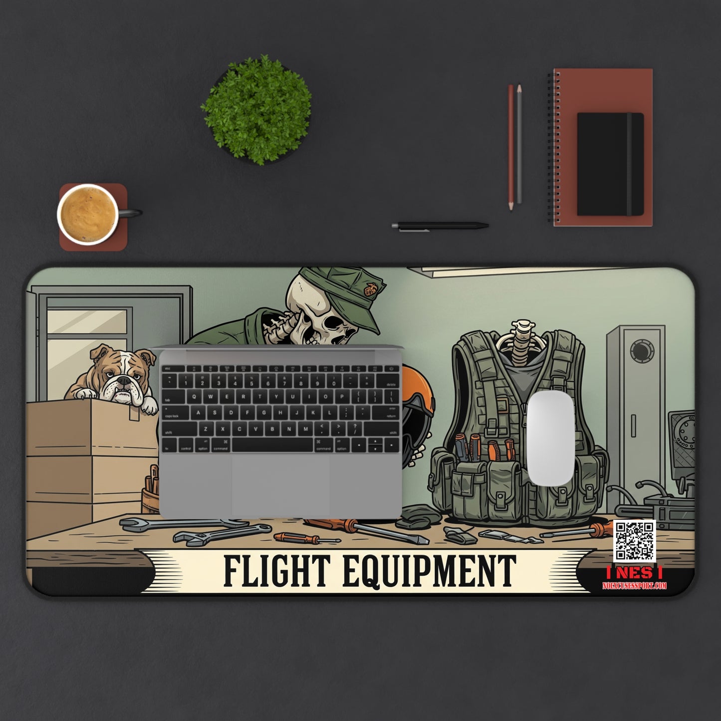 Chesty's Desk Mat - Flight Equipment