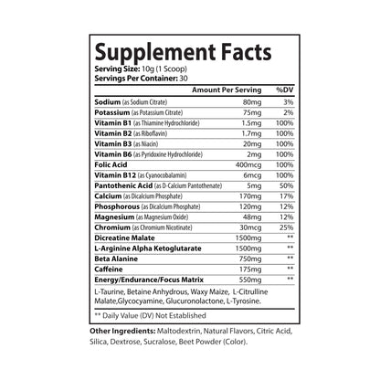 ONE FOR CHESTY Pre-Workout Supplement, Watermelon (300g, 10.58oz)