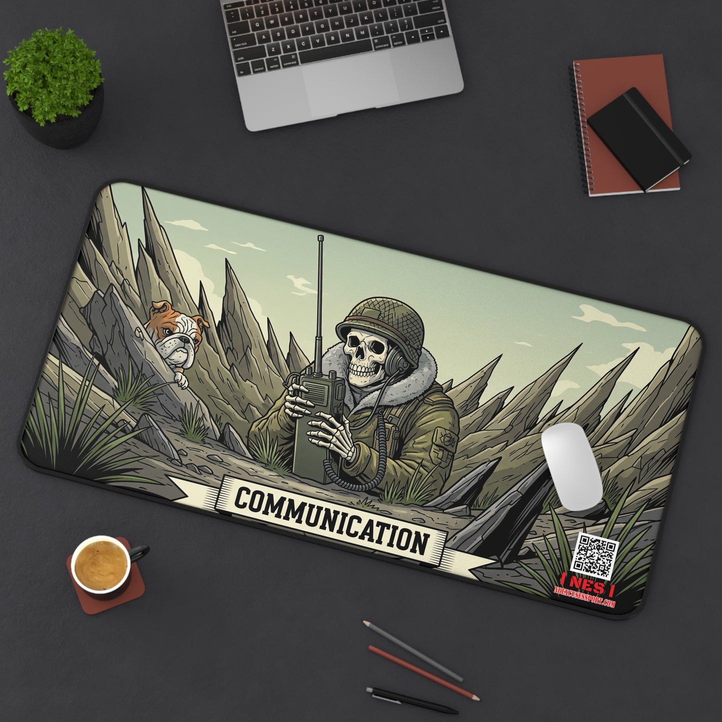 Chesty's Desk Mat - Comm