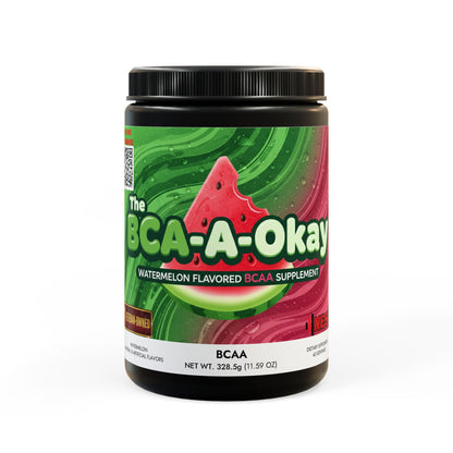 BCA-A-Okay - BCAA Supplement, Watermelon (325g, 11.46oz, 45 servings)