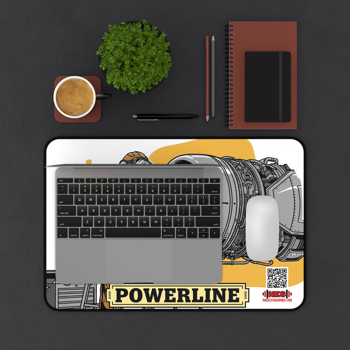 Chesty's Desk Mat - Powerline