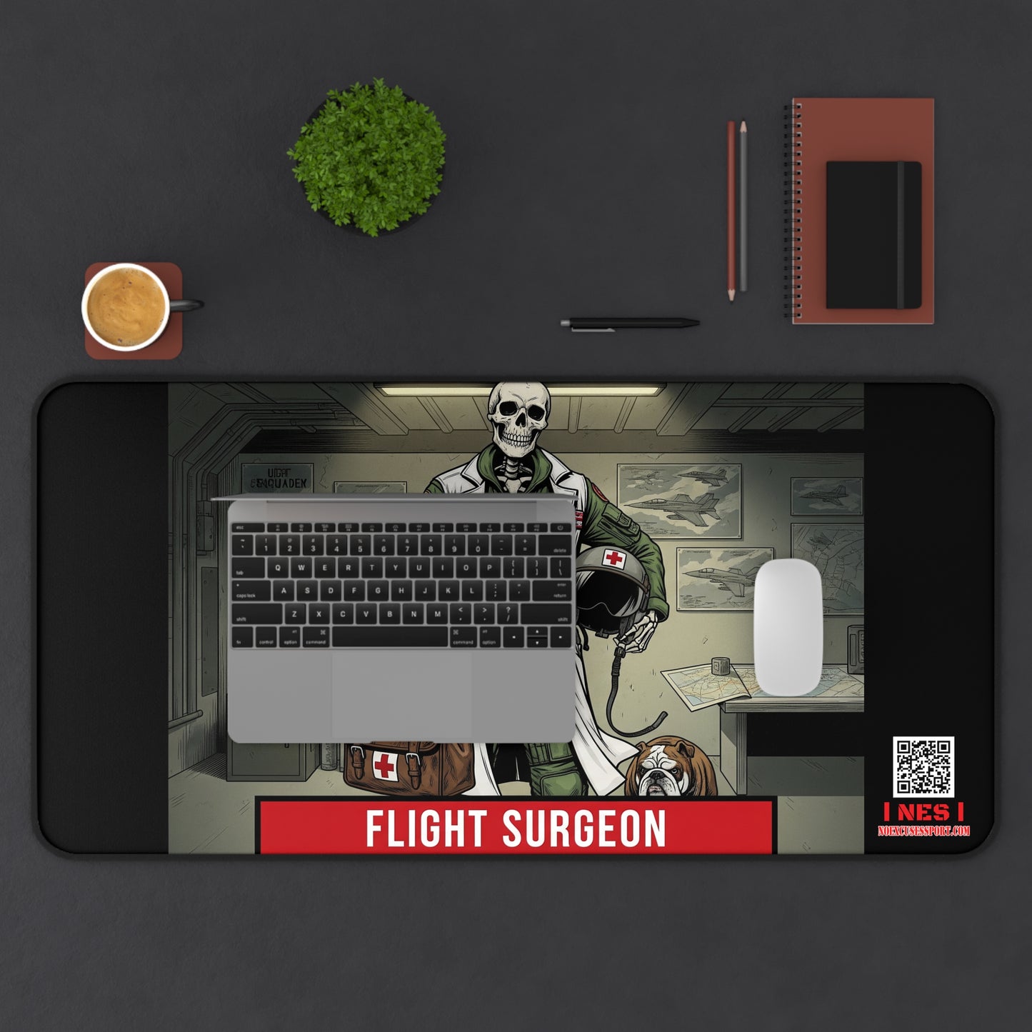 Chesty's Desk Mat - Flight Surgeon