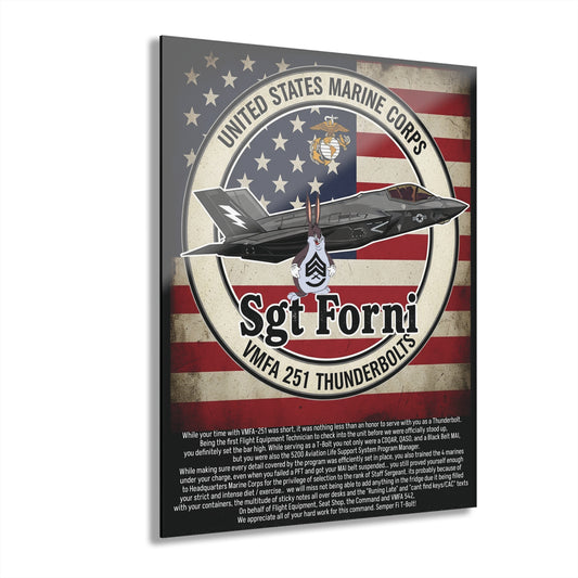 Military Going Away Plaque