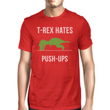 T-Rex Push Ups Mens Funny Workout Shirts Lightweight Cotton T-Shirt