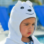 Bamboo Rayon Bear Hooded Turkish Towel: Little Kid