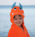 Monster Hooded Cotton Turkish Towel: Baby