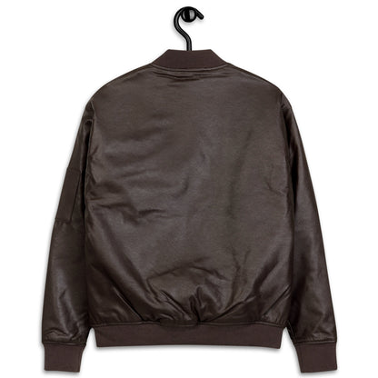 NES Club Leather Bomber Jacket
