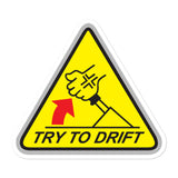 Try To Drift Bubble-free stickers