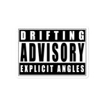 Angle Advisory Bubble-free stickers