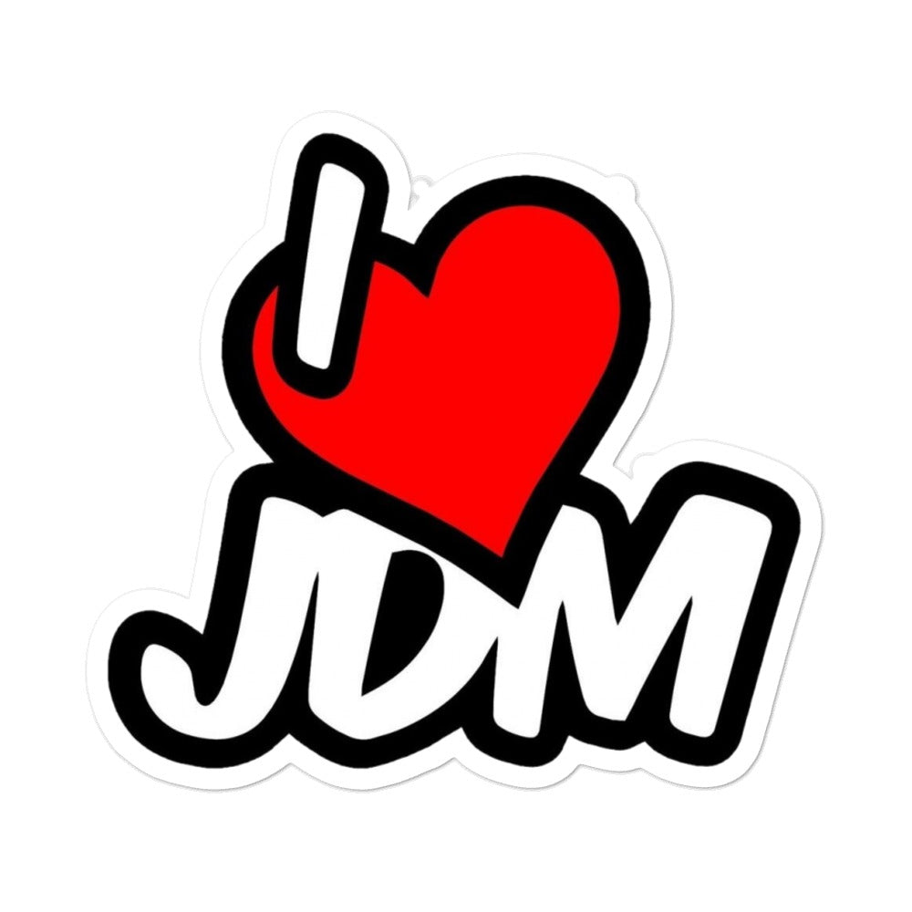 I Love JDM Bubble-free stickers