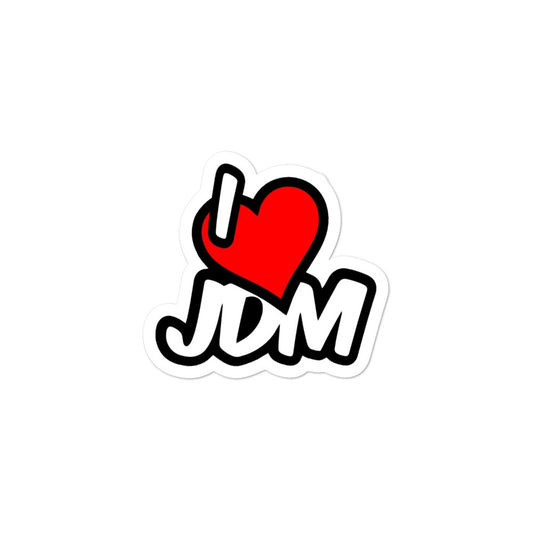 I Love JDM Bubble-free stickers