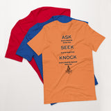 Masonic Ask Seek Knock Short-Sleeve Unisex T-Shirt