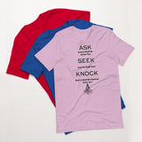 Masonic Ask Seek Knock Short-Sleeve Unisex T-Shirt